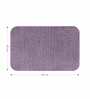 Mouve Absorbent and Quick-Dry Polyester Bath Mats 40x60 cm