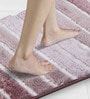 Mouve Polyester 24X16 Inches Anti-Skid  Bath Mat