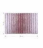 Mouve Polyester 32X20 Inches Anti-Skid  Bath Mat