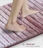 Mouve Polyester 32X20 Inches Anti-Skid  Bath Mat