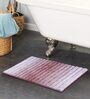 Mouve Polyester 32X20 Inches Anti-Skid  Bath Mat