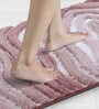 Mouve Polyester 32X20 Inches Anti-Skid  Bath Mat