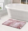 Mouve Polyester 32X20 Inches Anti-Skid  Bath Mat