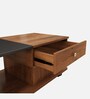 Movable Coffee Table With Drawer in Multi-Colour