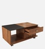 Movable Coffee Table With Drawer in Multi-Colour