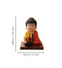 Red Moving Bobble Head Monk Buddha Idol Showpiece