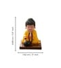 Yellow Moving Bobble Head Monk Buddha Idol Showpiece