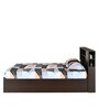 Mozart Queen Size Bed with Box Storage in New Wenge Finish