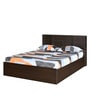 Mozart Queen Size Bed with Box Storage in New Wenge Finish