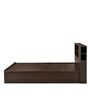 Mozart Queen Size Bed with Box Storage in New Wenge Finish