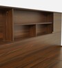 Mozart Queen Size Bed in Walnut Finish with Box Storage