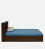 Mozart Queen Size Bed in Walnut Finish with Box Storage