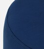 Mozart Velvet Seating Stool In Blue Colour
