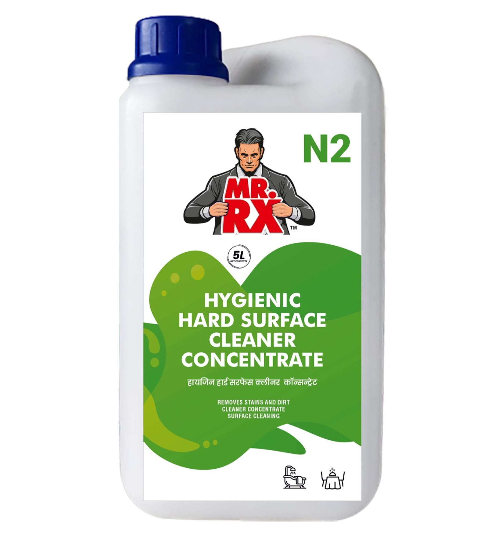 Mr. Rx N2 Hygienic Hard Surface Cleaner Concentrate 5 Litre