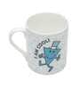Mr. Cool 330ml White & Blue Ceramic Coffee Mug