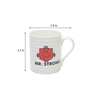 Mr. Strong 330ml White & Red Ceramic Coffee Mug
