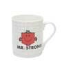 Mr. Strong 330ml White & Red Ceramic Coffee Mug