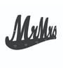 Mr.Mrs Black Finish Mdf Wall Hanging With 5 Hooks Key Holder