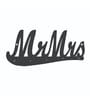 Mr.Mrs Black Finish Mdf Wall Hanging With 5 Hooks Key Holder