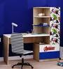 Mr Practical Avengers Kids Study Table in Oak Finish