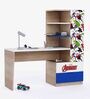 Mr Practical Avengers Kids Study Table in Oak Finish