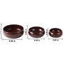 Set of 3 Mrida Serving Bowl Set Handcrafted Acacia Wood Bowls