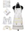 Mrinaal Yellow Cotton (Set of 4) Kitchen Set