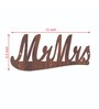 Mrmrs Walnut Finish Mdf Wall Hanging With 5 Hooks Key Holder