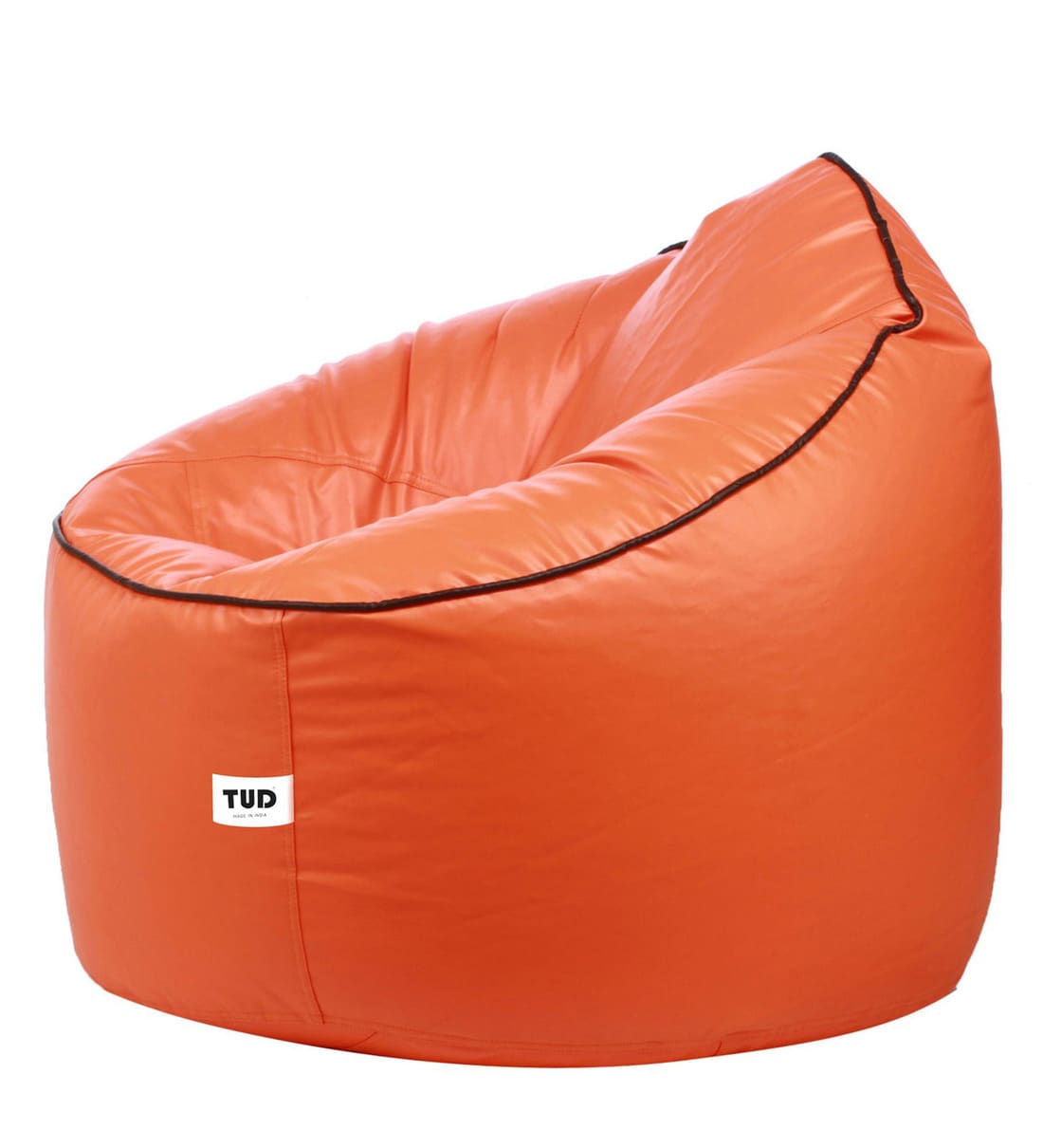 Buy Muddha XXXL Sofa Bean Bag Cover in Orange Colour With Navy Blue