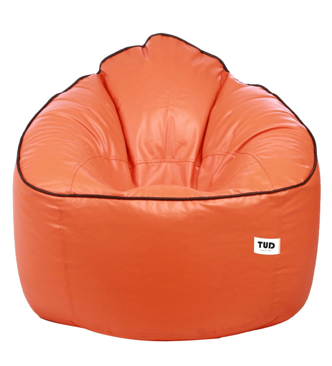 Buy Muddha XXXL Sofa Bean Bag Cover in Orange Colour With Navy Blue
