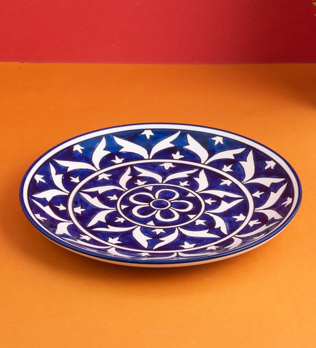 Buy Mughal Art Ceramic Dinner Plates (Set of 2) by Turkish Clay Online