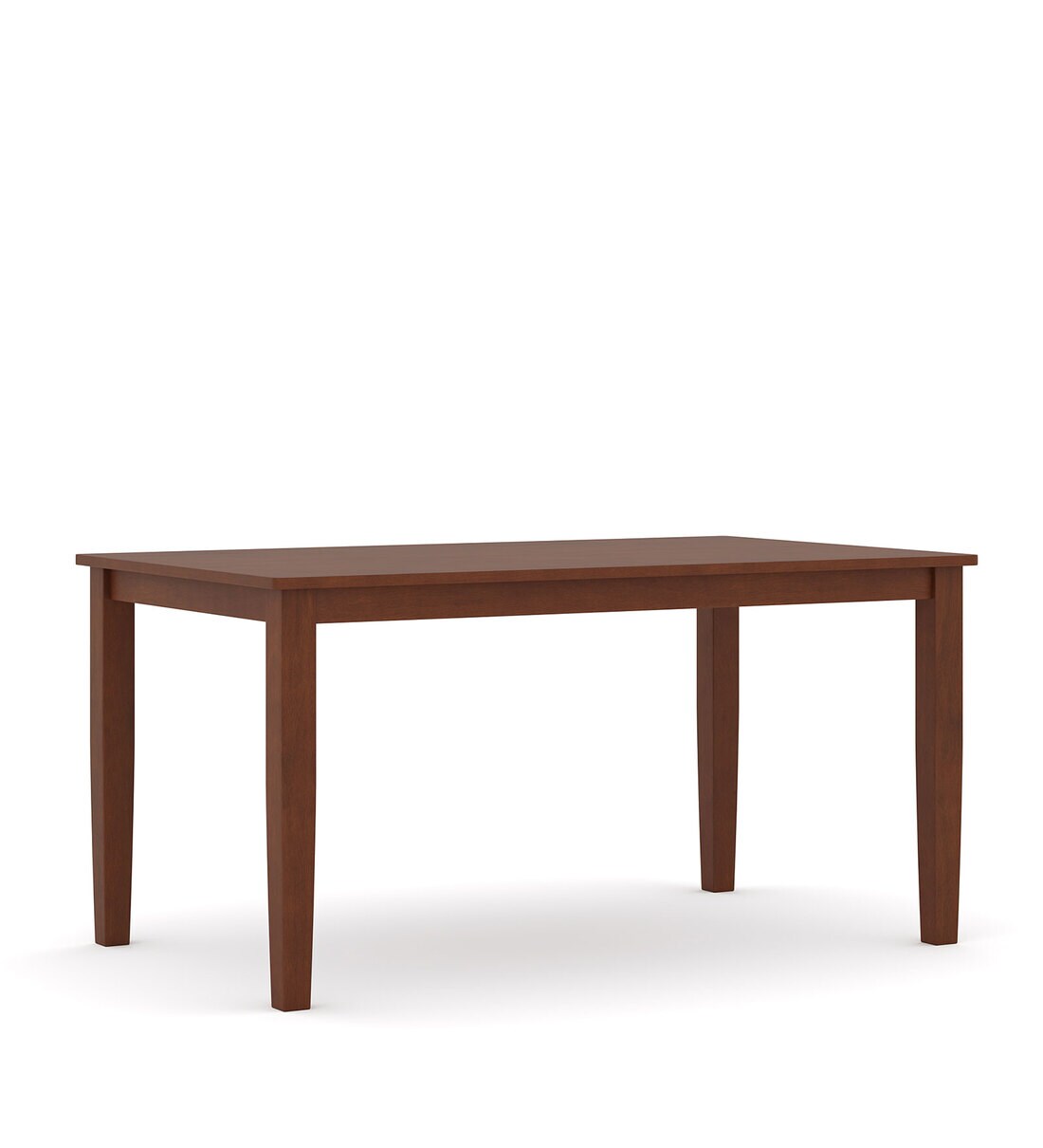 Buy Mulberry Solid Wood 4 Seater Dining Table in Walnut Finish by ESTRE