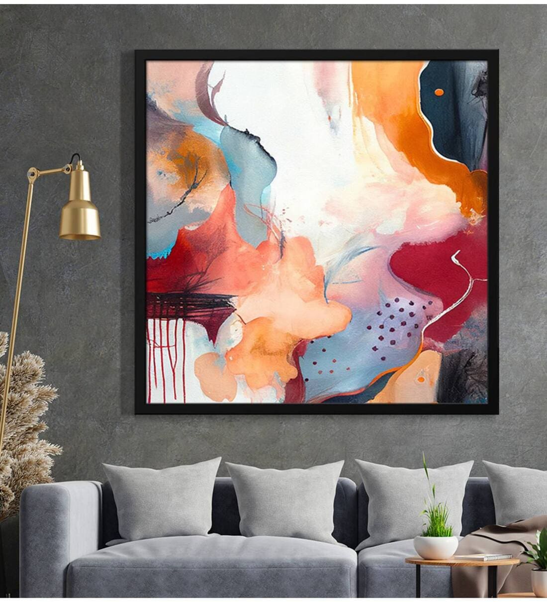 Buy Multi Color Art Modern Canvas Art Print at 12 OFF by 999Store