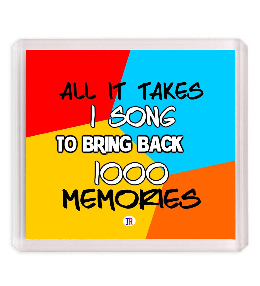 Buy Multicolor 1 Song 1000 Memories Fridge Magnet By Thought Road Online Quotes Fridge Magnets Fridge Magnets Home Decor Pepperfry Product