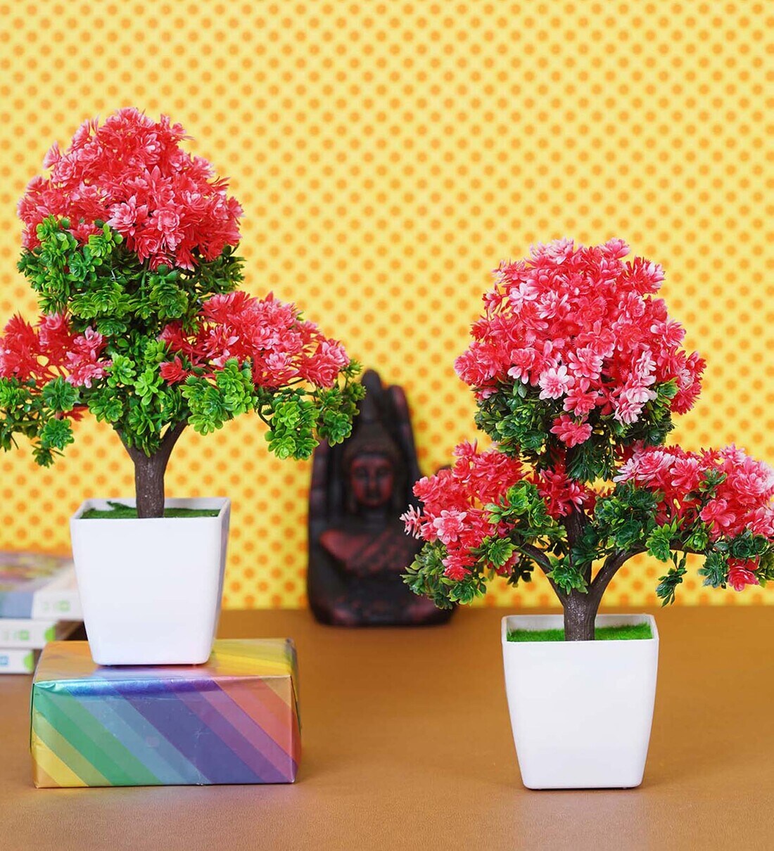 Buy Multicolor Artificail Plant with Pot By Dekorly Online Artificial