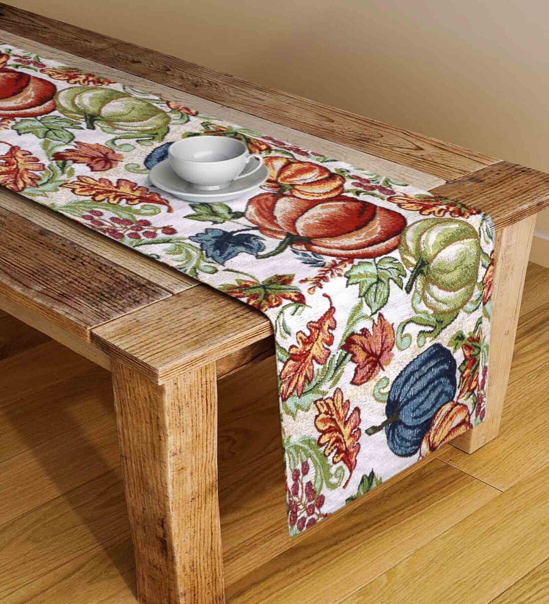 Multicolor Cotton Blend Floral 54×13 Inches Table Runner, 