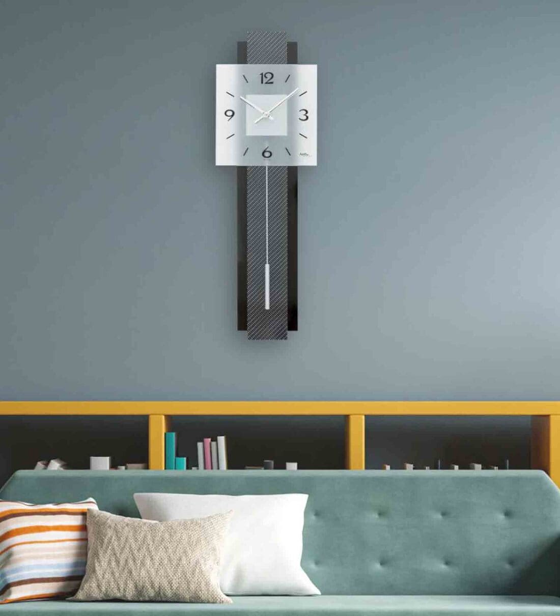 Buy Multicolor Glass Framed Analog Pendulum Wall Clock at 19 OFF by