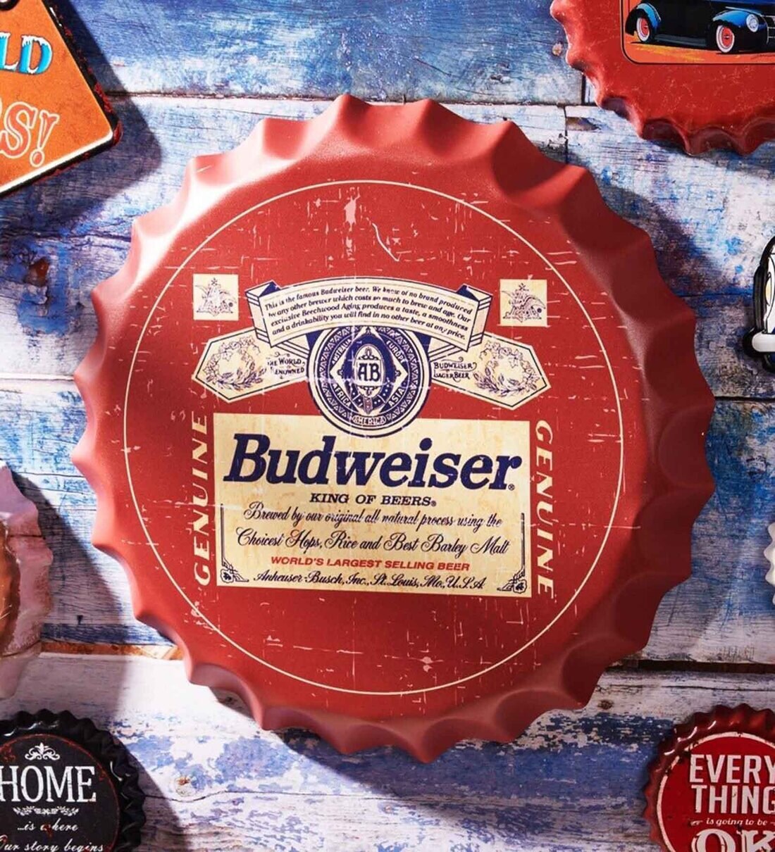 Buy Red Metal Budweiser Wall Decor at 42 OFF by Eazywagon Pepperfry