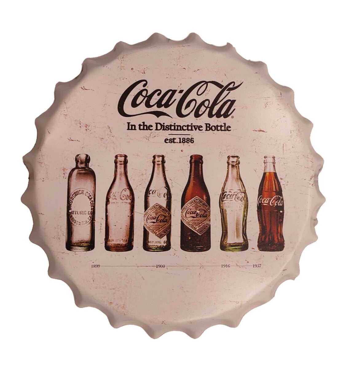 Buy White Metal Coca Cola 1886 Wall Decor at 42% OFF by Eazywagon