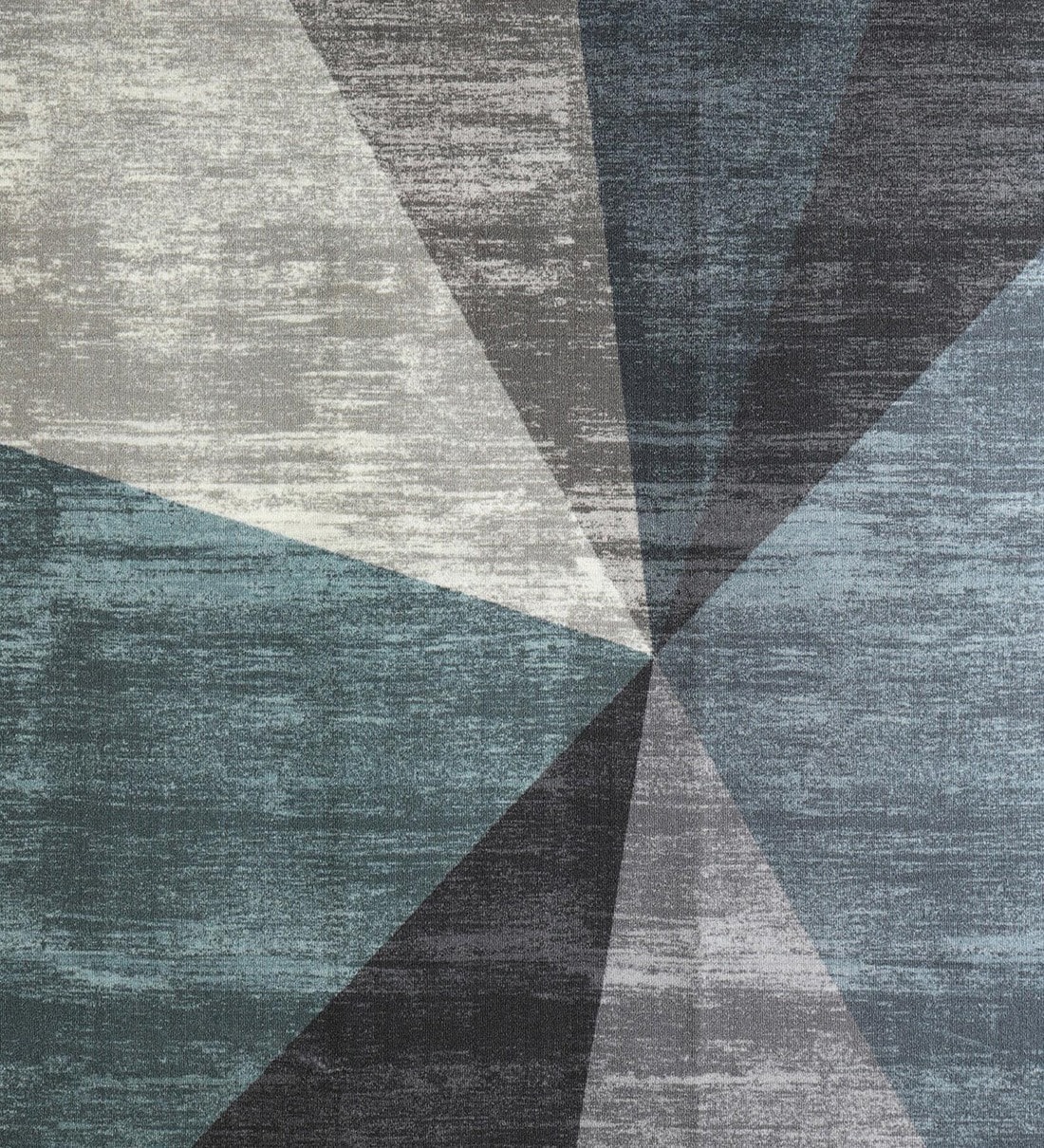 Buy Grey Polyester Geometrical 4 x 6 Feet Machine Made Carpet by Status Online Geometric