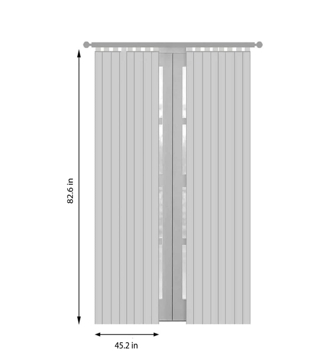 Plain Blackout Curtains, For Door, Size: Height-7ft And Width-4ft at Rs  750/piece in Thane