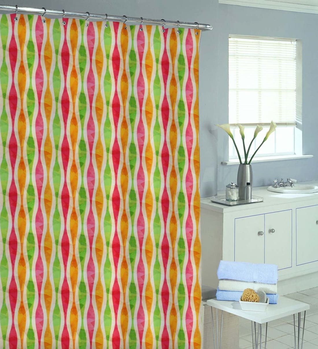 shower curtains with metal eyelets