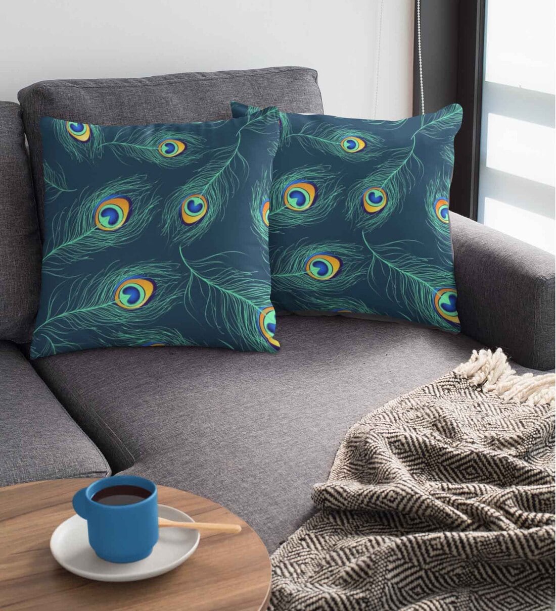 Multicolor - Tagai Patchwork Cushion Cover (16 x 16 in) 56
