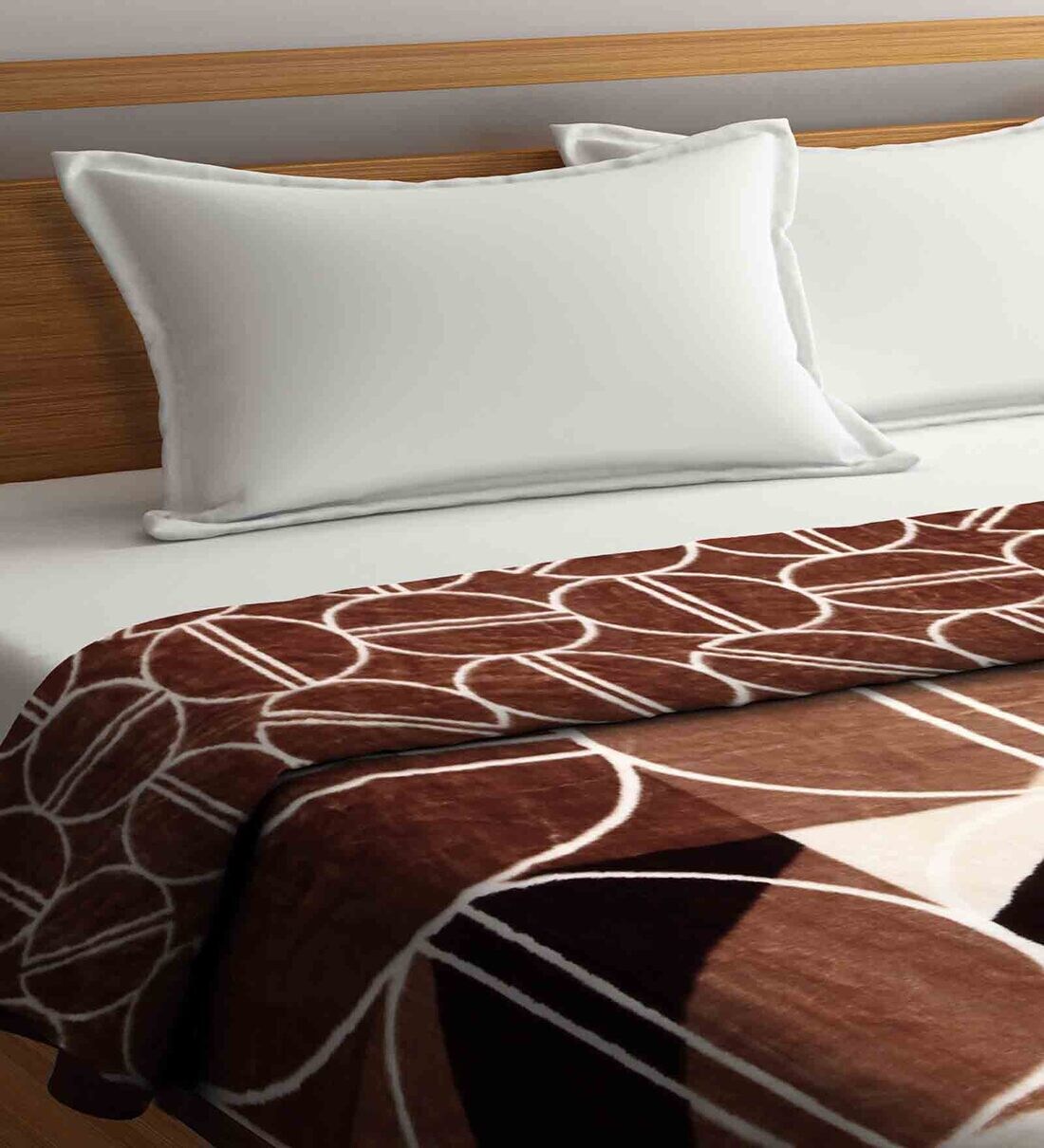 Buy Multicolor Wool Geometric 850 GSM Double Bed Blanket by Klotthe Online Double Bed Blankets