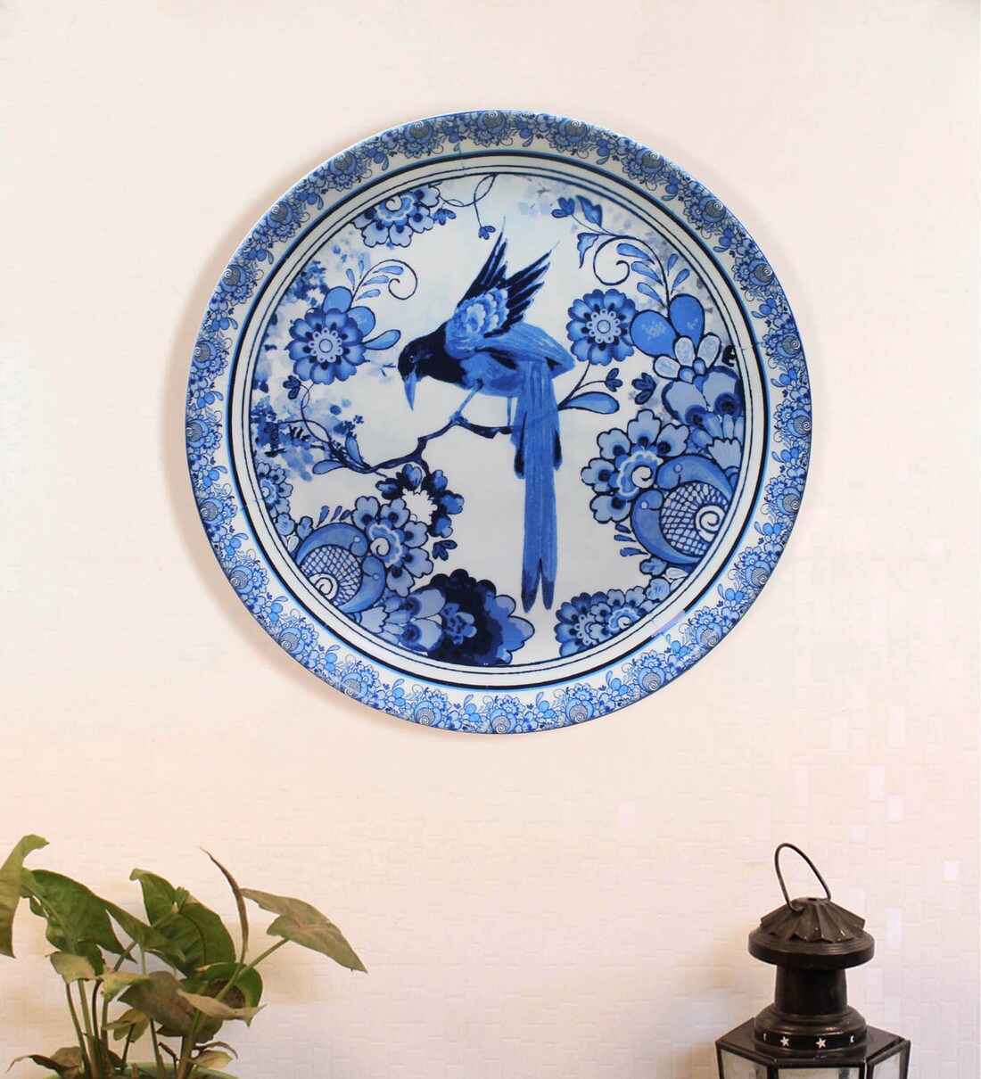 Buy Blue Bone China Delftware Dutch Blue Pottery Inspired Home Decor Wall Plate 7 5 Inch By Kolorobia Online Wall Plates Wall Art Home Decor Pepperfry Product