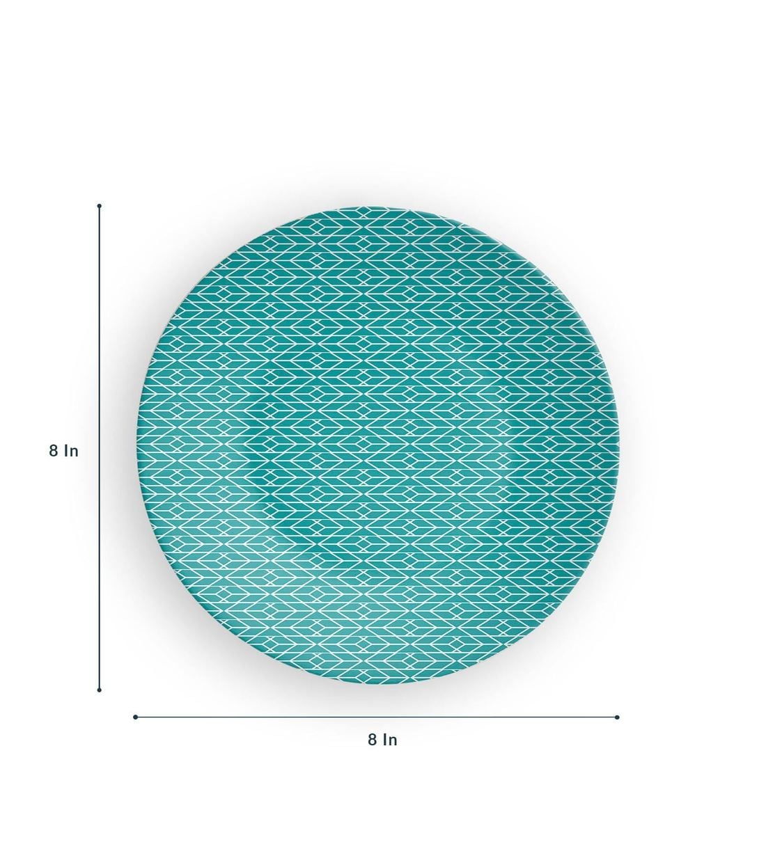 Buy Blue Ceramic Sky Reflect Decorative Wall Plate By Quirk India