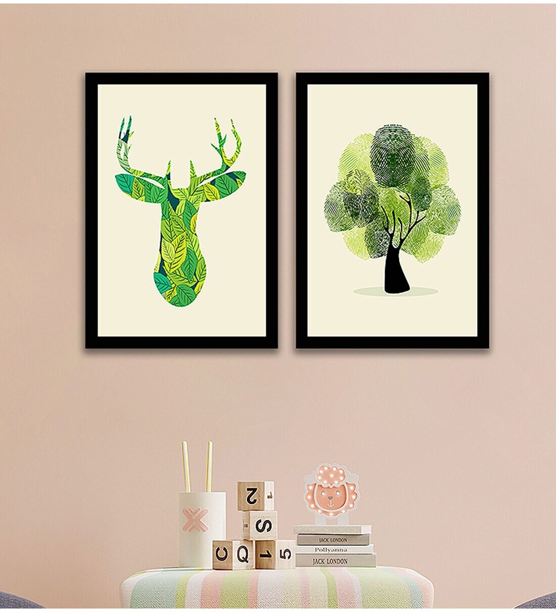 Buy Multicolour Engineered Wood (Set of 2) Art Prints at 41 OFF by Art