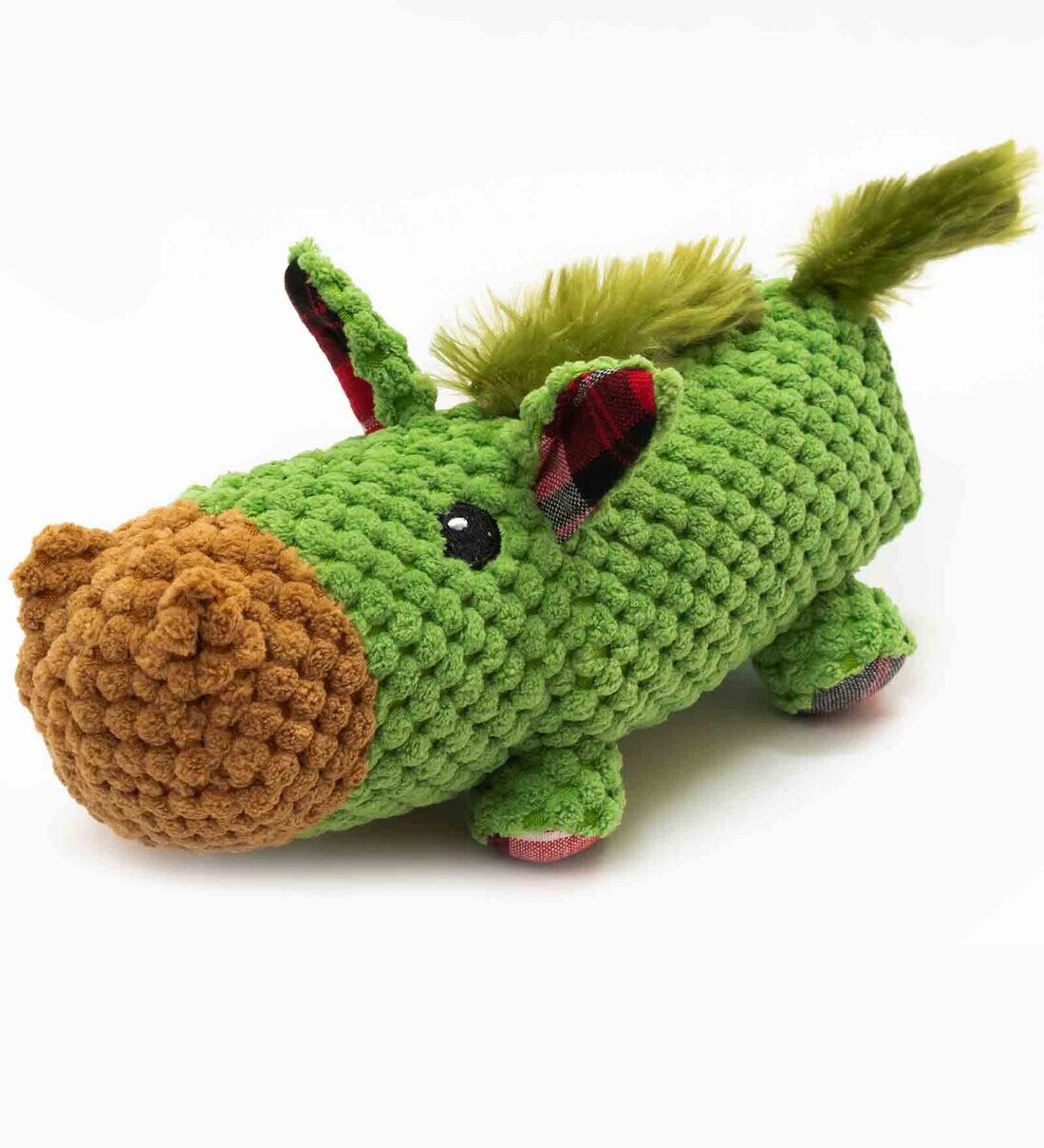 Buy MultiColour Fabric Squeaky Plush Horse Dog Toy 22cm By Wooflix