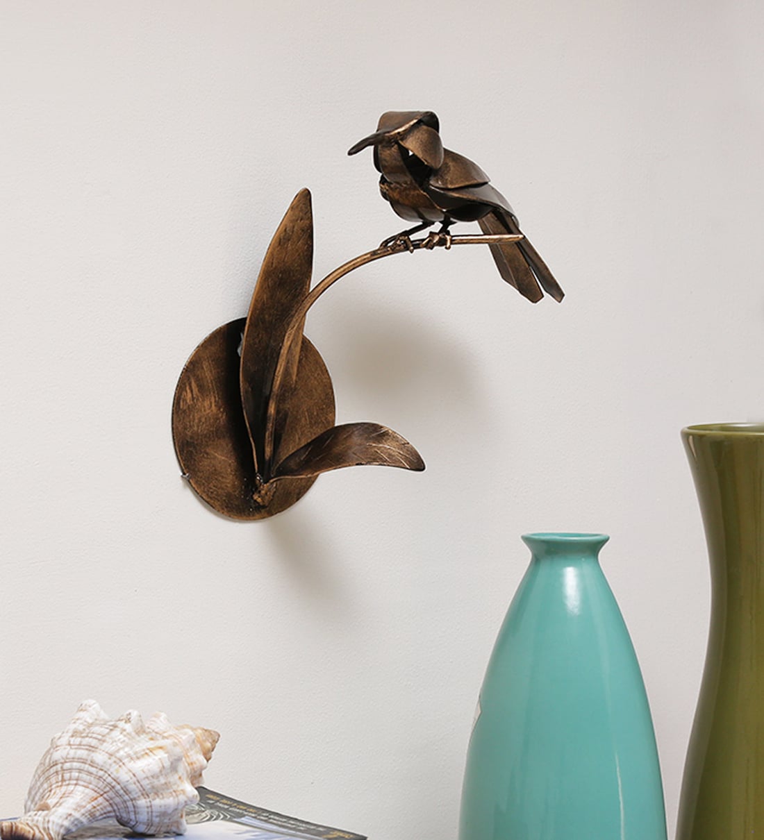 Buy Wrought Iron Hanging Bird In Multicolour Wall Art By Accurate