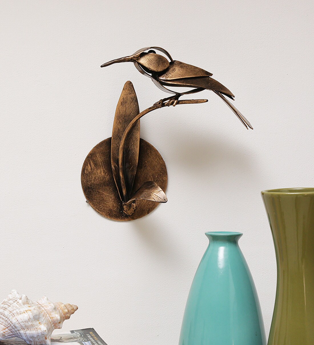 Buy Wrought Iron Hanging Bird In Multicolour Wall Art By Accurate